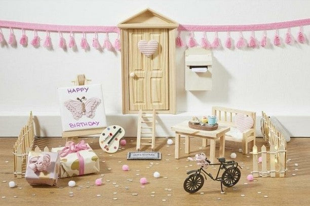 Wichtelzubehör Fussmatte Dunkelgrau