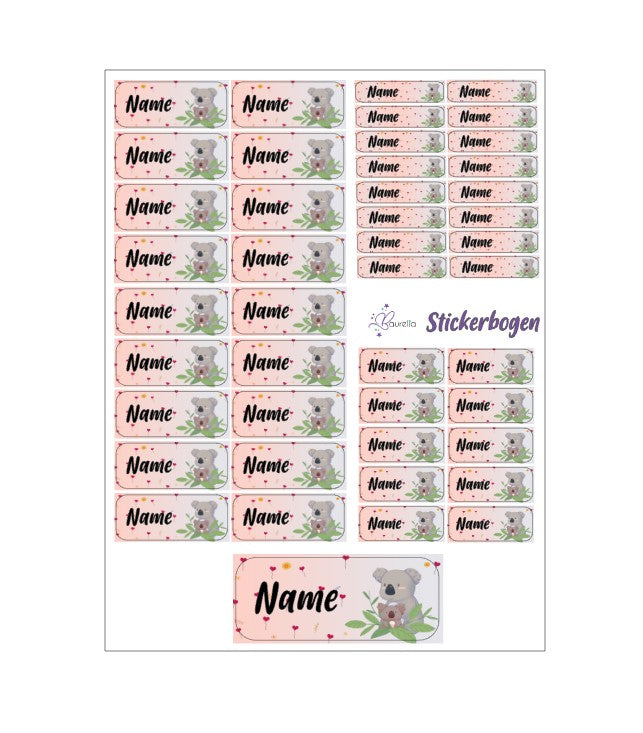 Stickerset Baurelia Koala 1