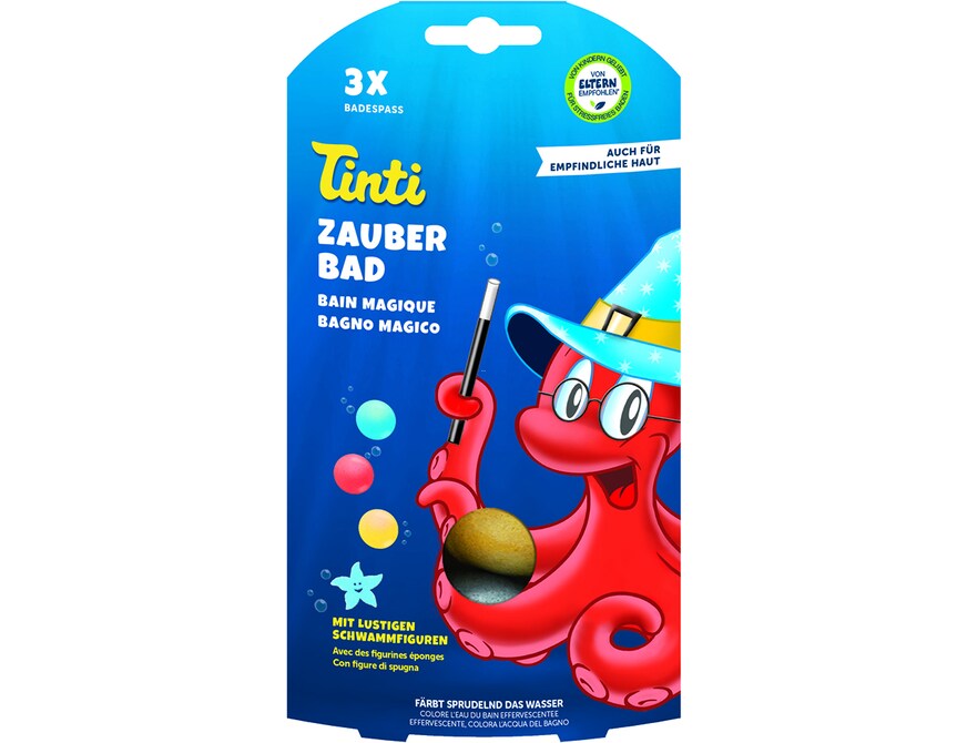 Boule De Bain Tinti Zauberbad Rose - Crée Une éponge Surprise - Colorant Alimentaire Naturel