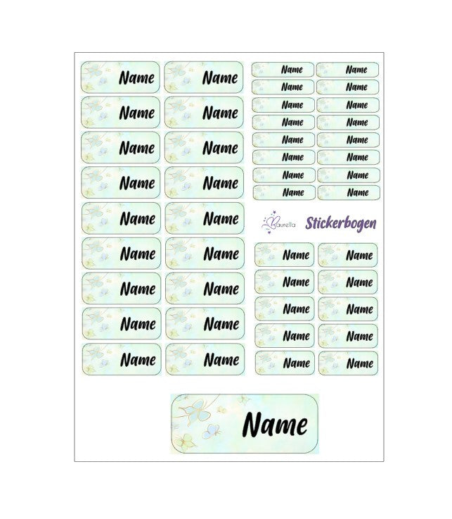 Stickerset Baurelia Schmetterling 1