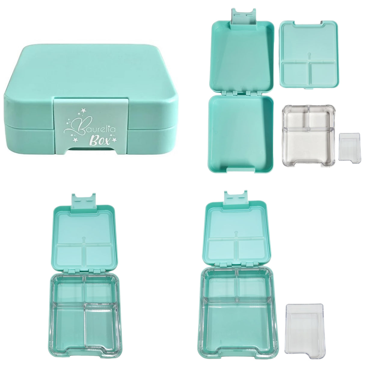 SET Znünibox und Trinkflasche Baurelia Box Midi mit Ion8 400ml Mint