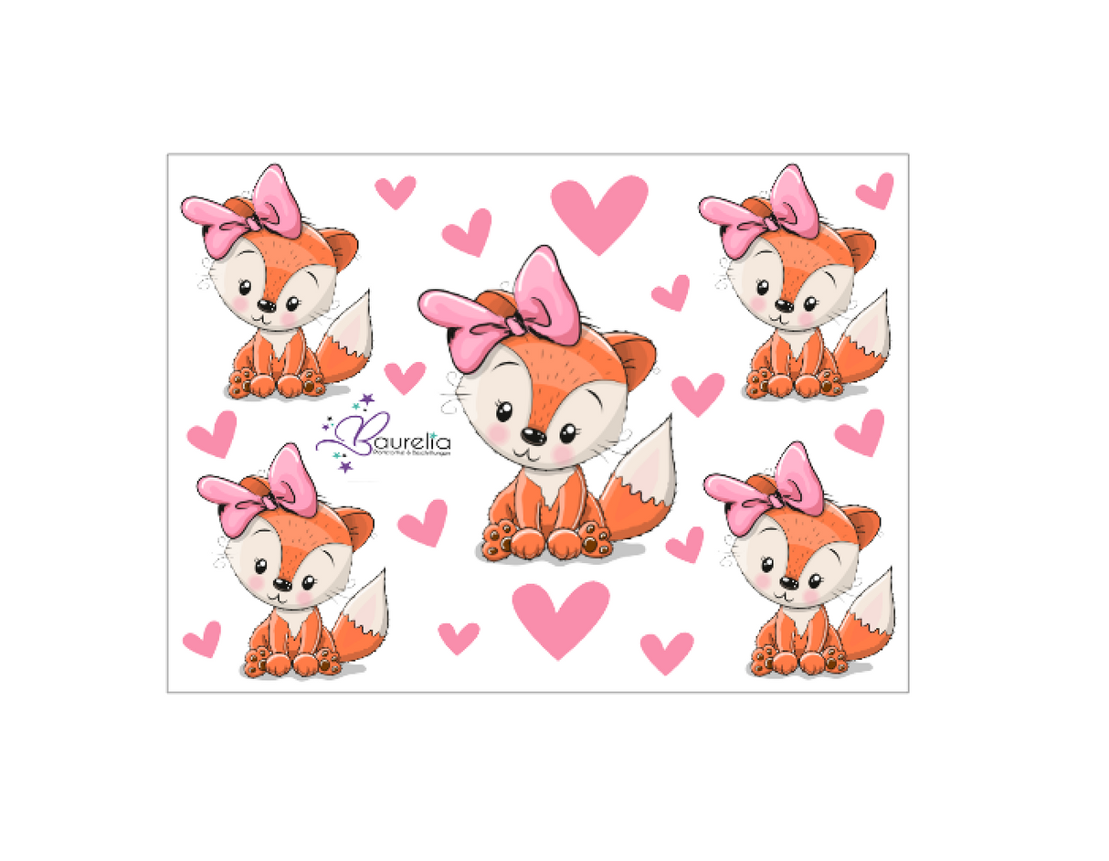 Stickerbogen Fuchs 9