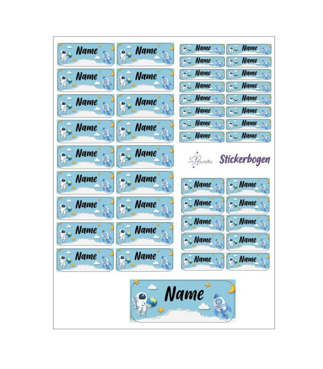 Stickerset Baurelia Weltraum 1