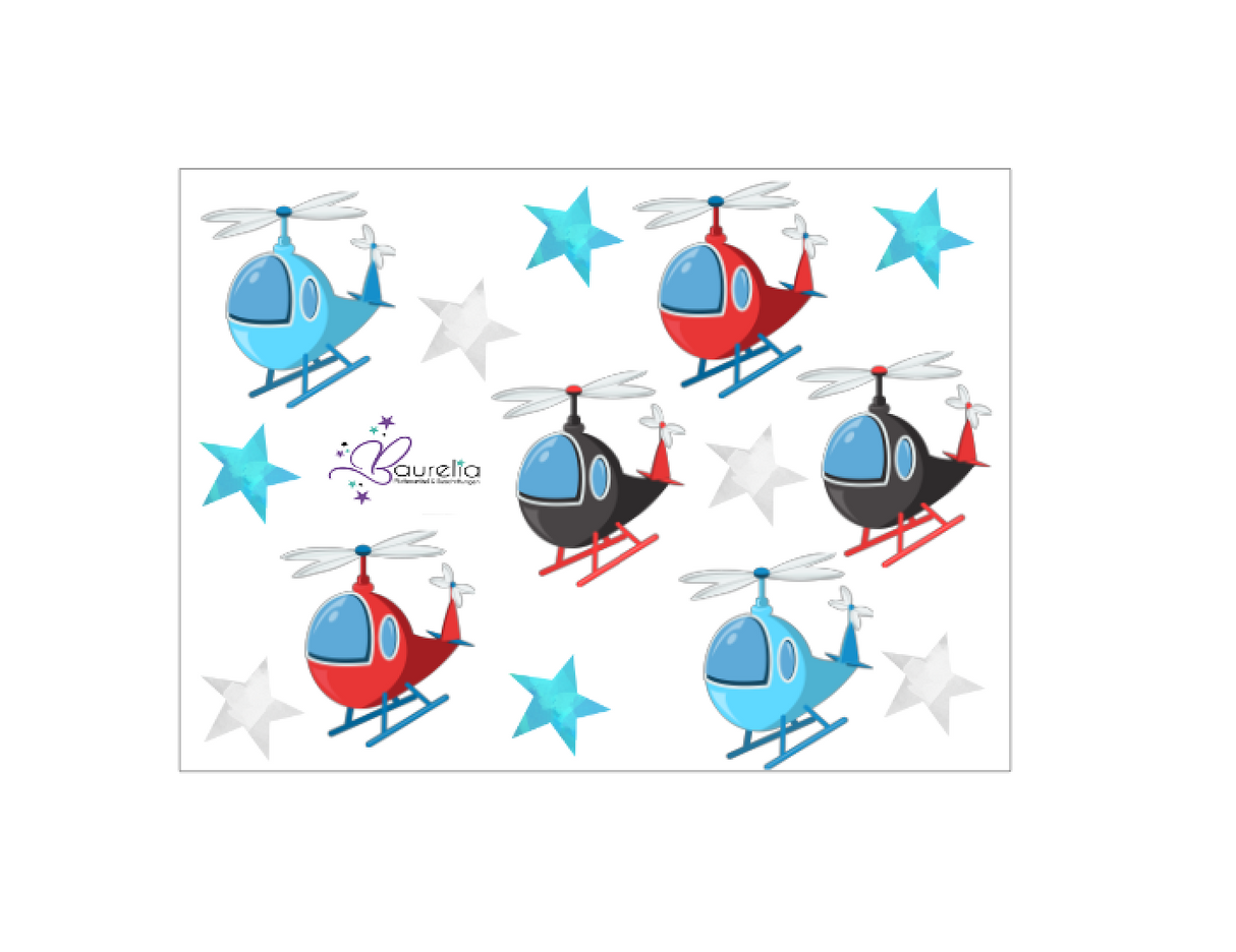 Stickerbogen Helikopter 1