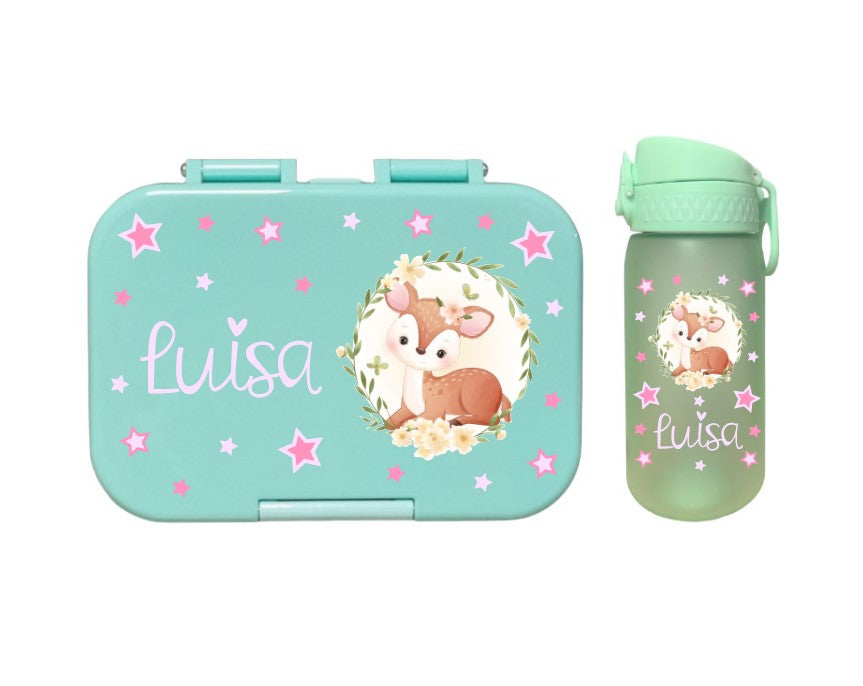 SET Znünibox und Trinkflasche Baurelia Box Mini mit Ion8 400ml Mint