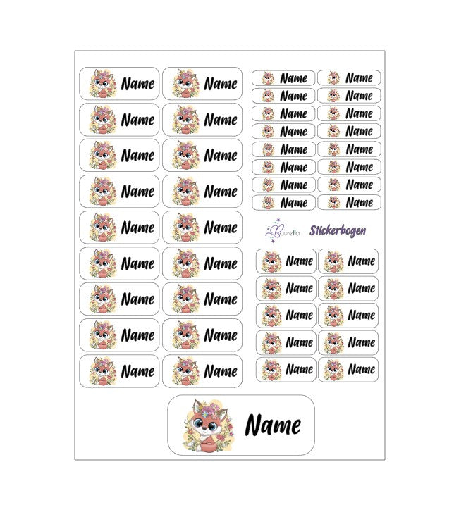 Stickerset Baurelia Fuchs 5