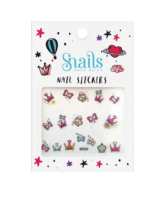 Ohr und Nagelsticker Snails Prinzessin