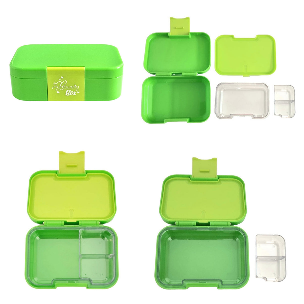 SET Znünibox und Trinkflasche Baurelia Box Mini mit Ion8 400ml Grün