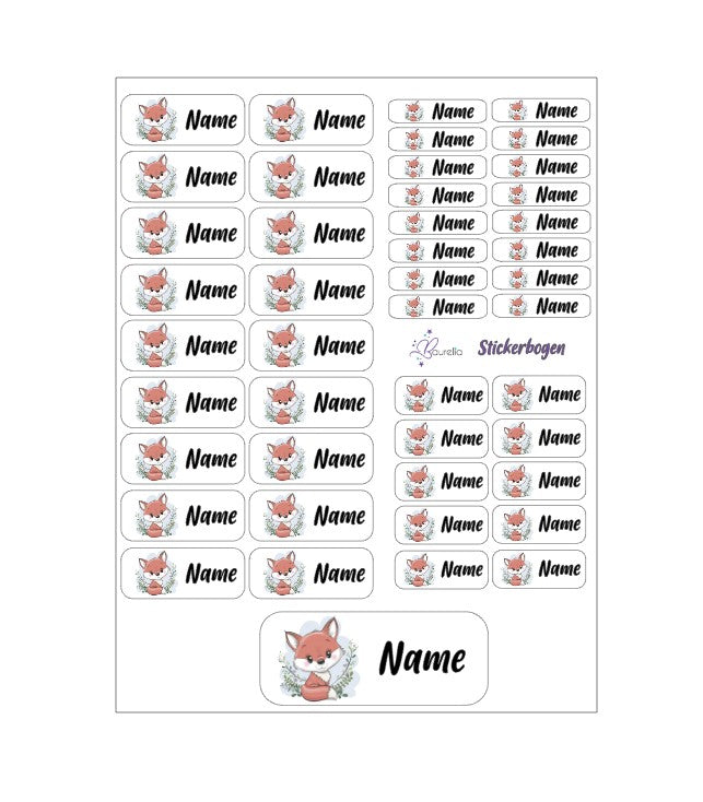 Stickerset Baurelia Fuchs 6
