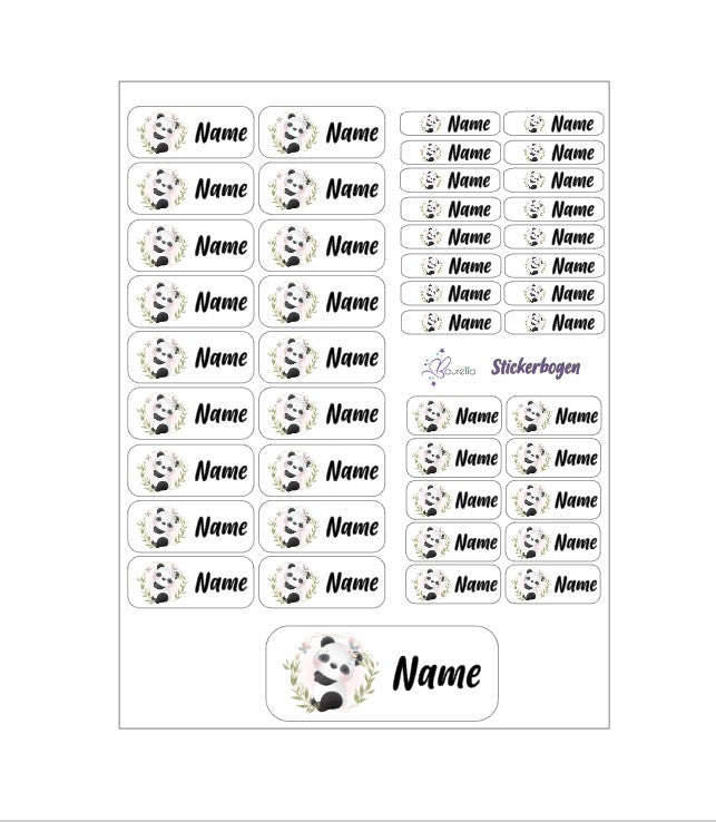 Stickerset Baurelia Panda 5