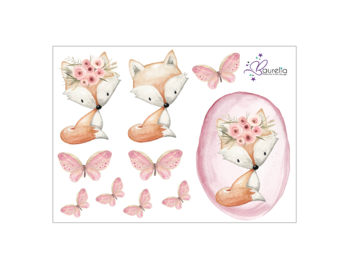 Stickerbogen Fuchs 4
