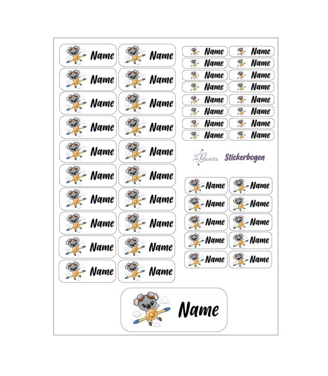 Stickerset Baurelia Flieger 1