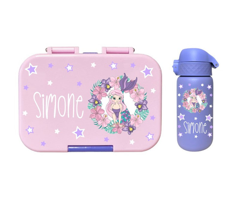 SET Znünibox und Thermosflasche Baurelia Box Mini mit Ion8 350ml Flieder