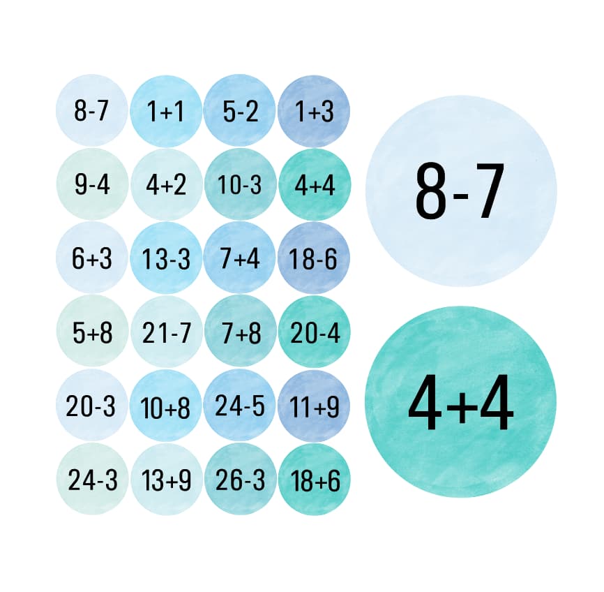 Adventskalender Zahlen Sticker Baurelia 31