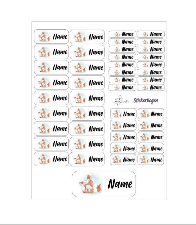 Stickerset Baurelia Reh 1