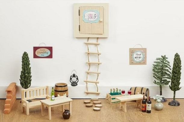 Wichtelzubehör Mini Haus Tür