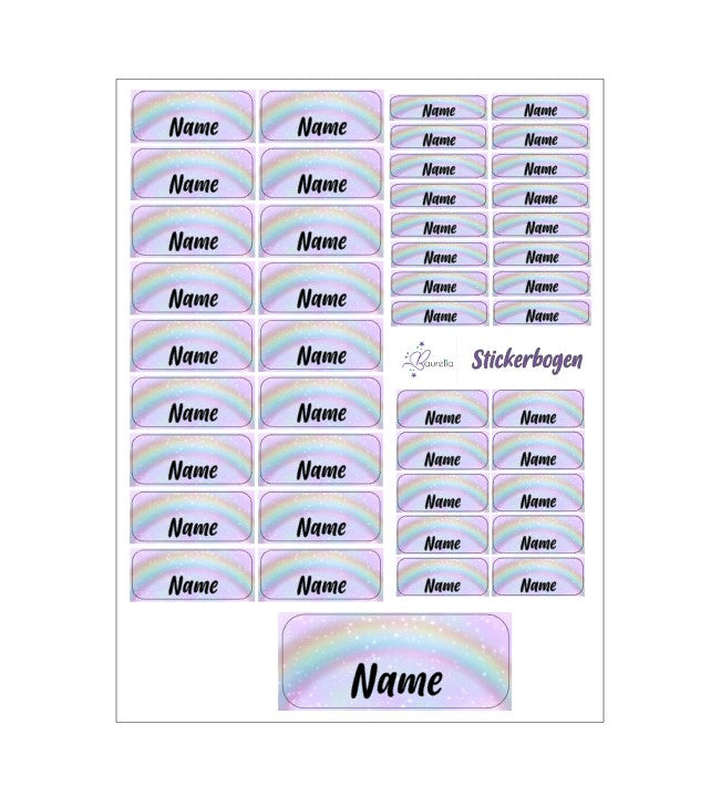 Stickerset Baurelia Regenbogen 2