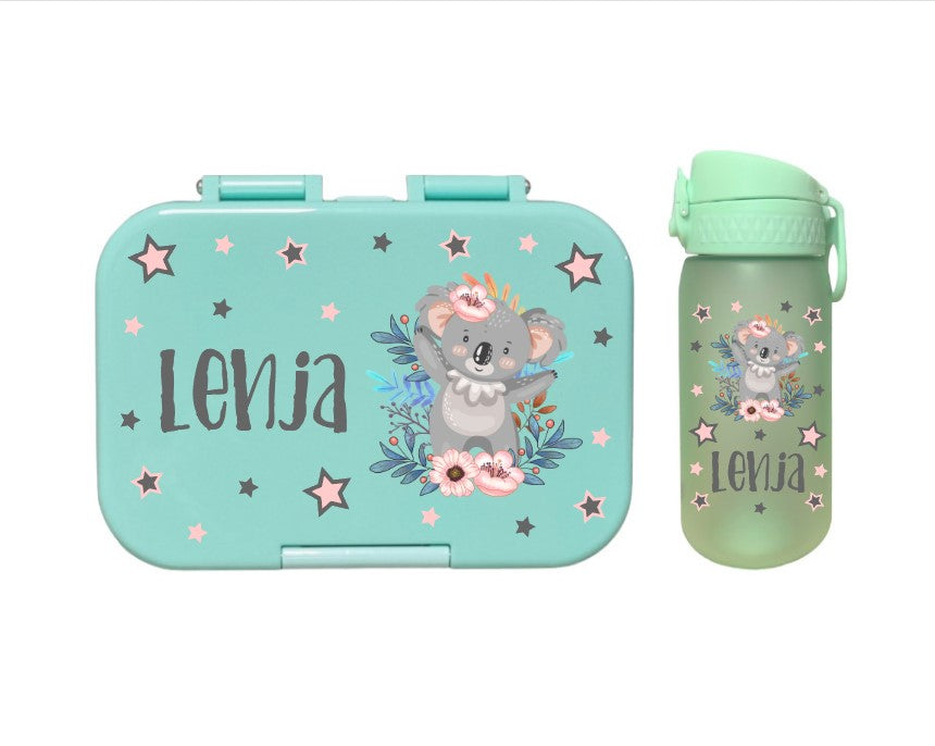 SET Znünibox und Trinkflasche Baurelia Box Mini mit Ion8 400ml Mint