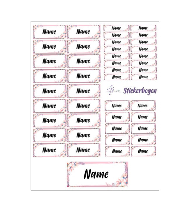 Stickerset Baurelia Blume 3