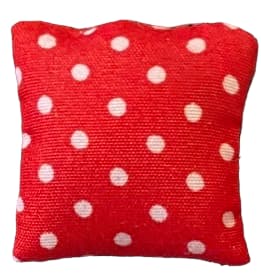 Wichtelzubehör Kissen gepunktet Rot 2 Stück