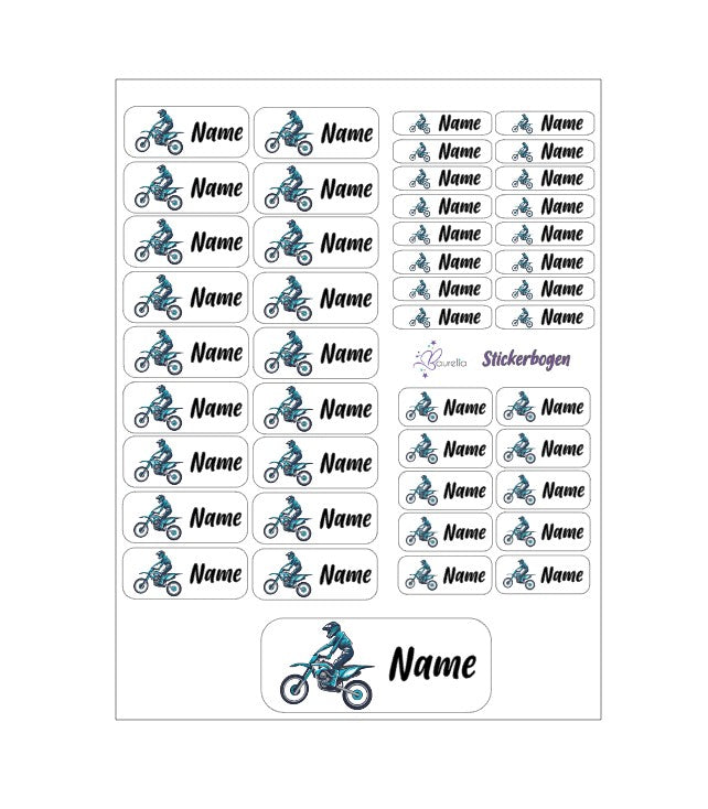 Stickerset Baurelia Motocross 4