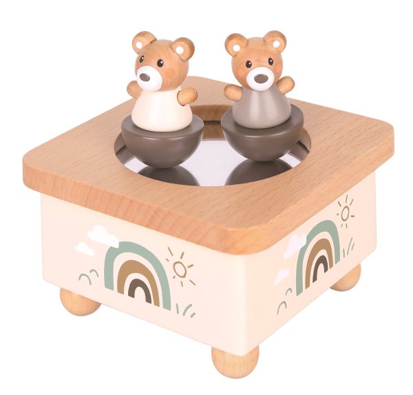 Musikdose Bär mit Regenbogen