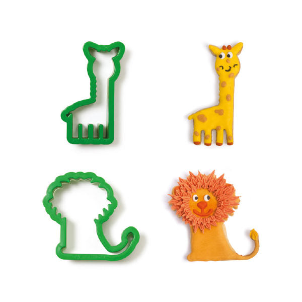 Ausstechformen Set Decora Giraffe und Löwe