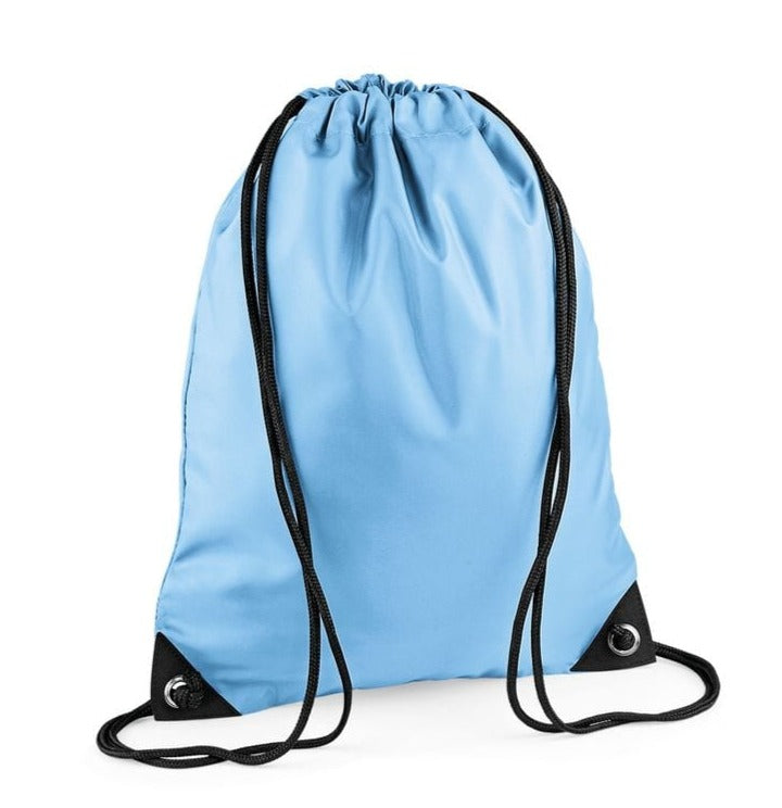 Turnbeutel Kinder Polyester Himmelblau