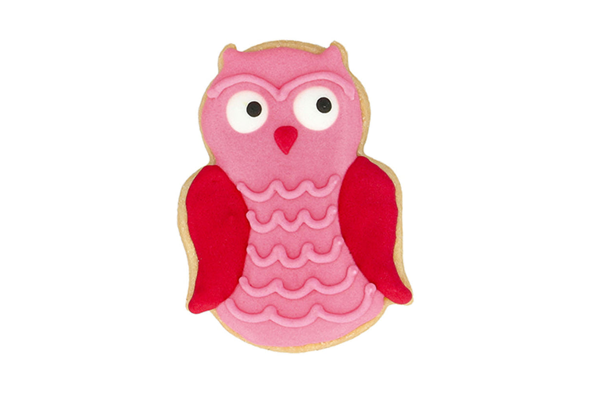 Edelstahl Ausstechform Eule mit Prägung