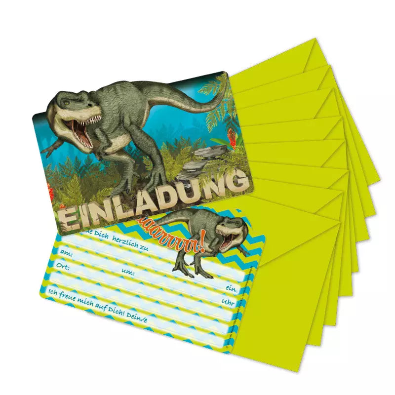 Einladungskarten Kindergeburtstag Dinosaurier