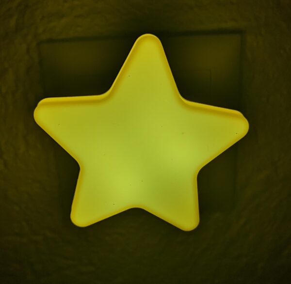Nachtlicht Steckdose Stern LED Gelb