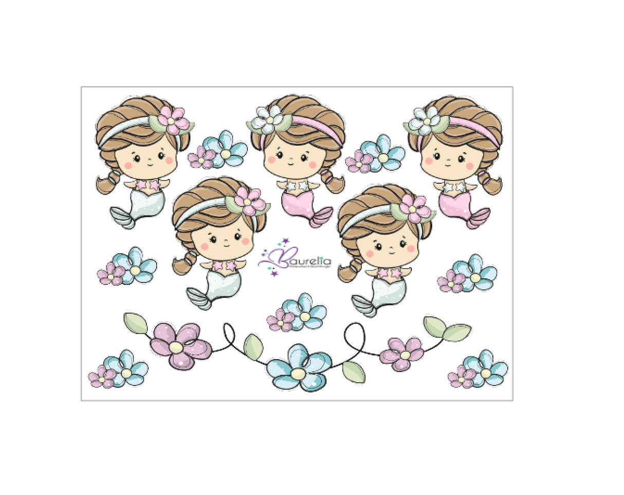 Stickerbogen Meerjungfrau 4