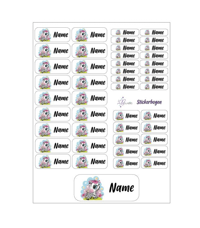 Stickerset Baurelia Zebra 3