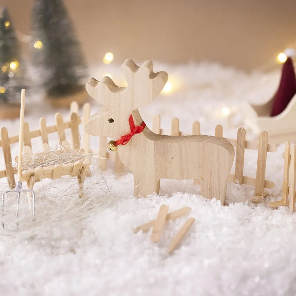 Wichtelzubehör Bastelset Szene Rentier