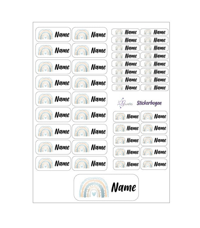 Stickerset Baurelia Regenbogen 9