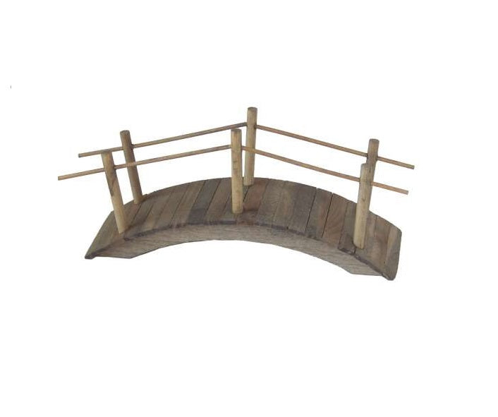 Wichtelzubehör Holzbrücke Dunkelbraun