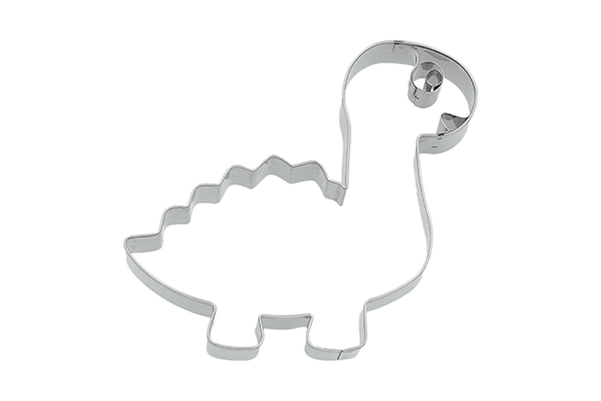 Edelstahl Ausstechform Diplodocus mit Prägung