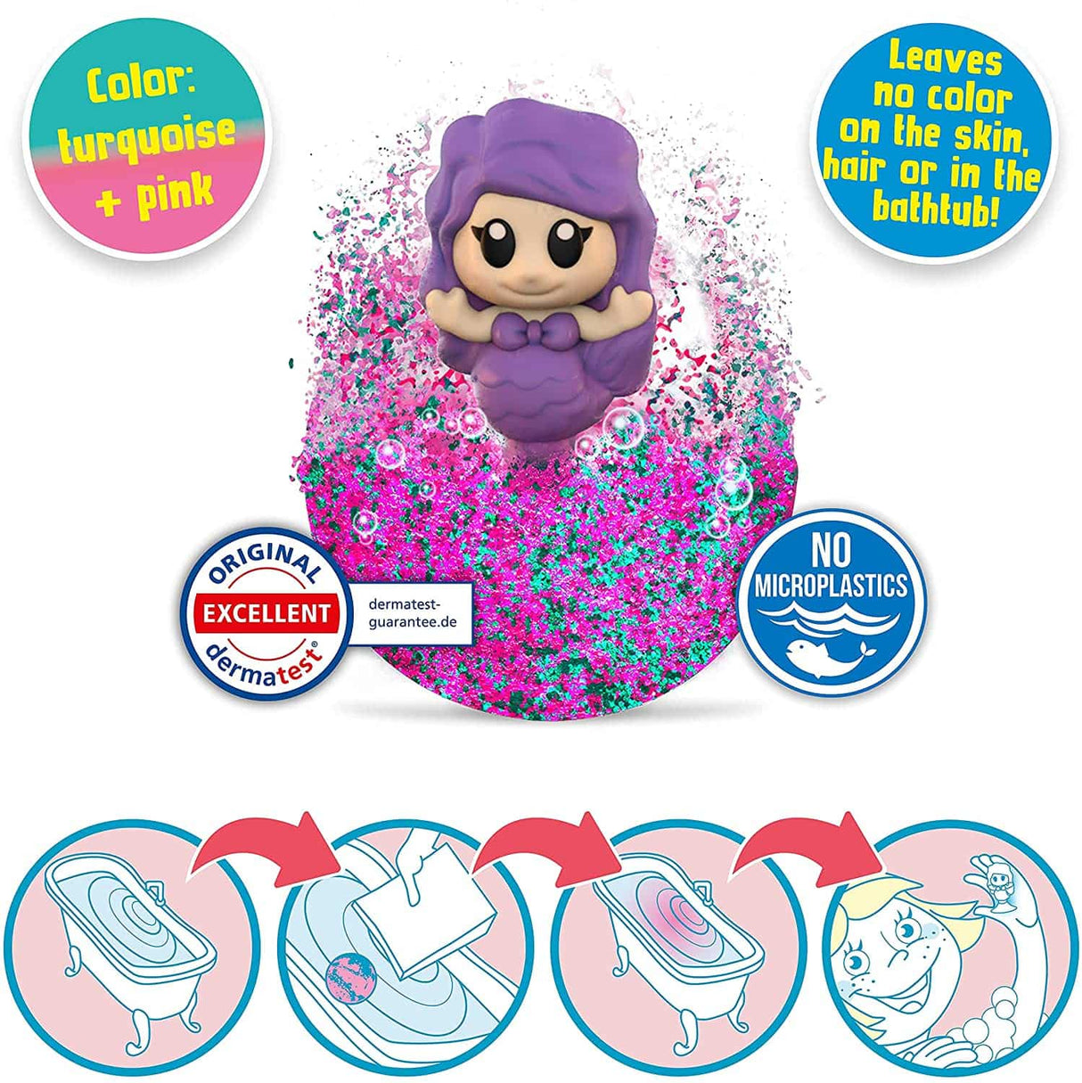 CRAZE Überraschungsbadekugel Meerjungfrau