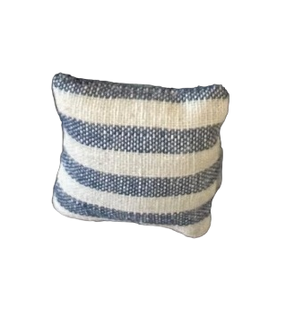 Wichtelzubehör Kissen Gestreift Blau 2 Stück