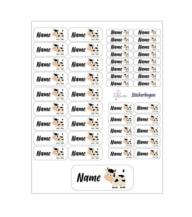 Stickerset Baurelia Kuh 1