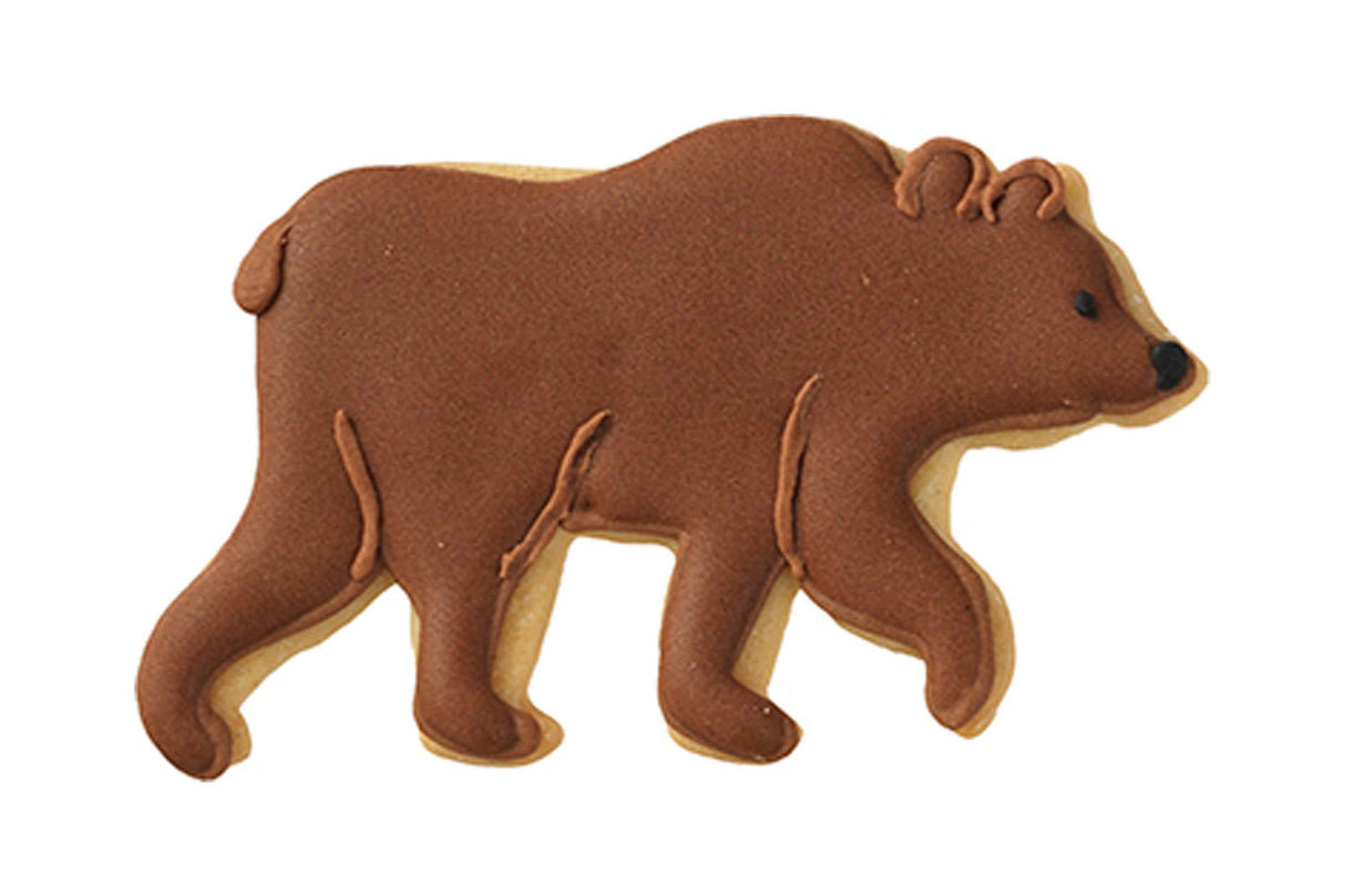 Edelstahl Ausstechform Bär mit Prägung