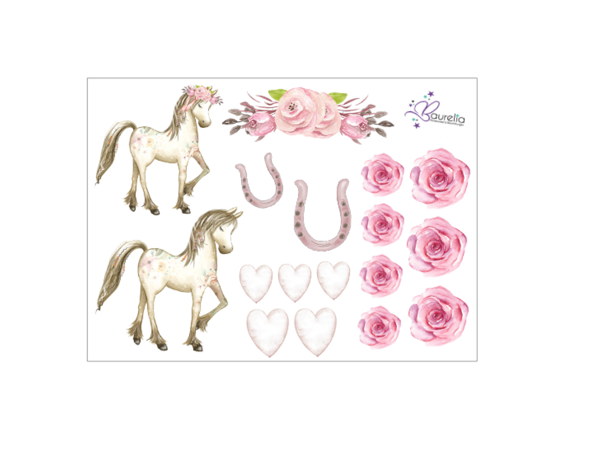 Stickerbogen Pferd 1