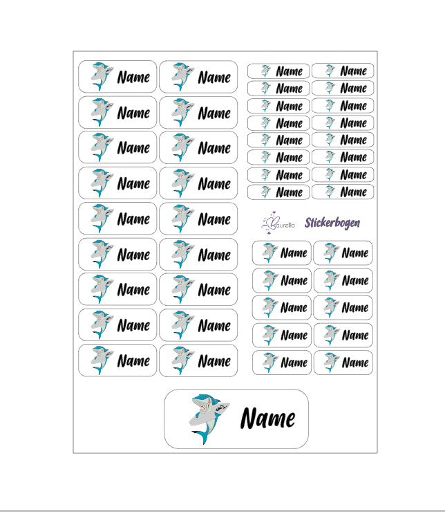 Stickerset Baurelia Hai 1