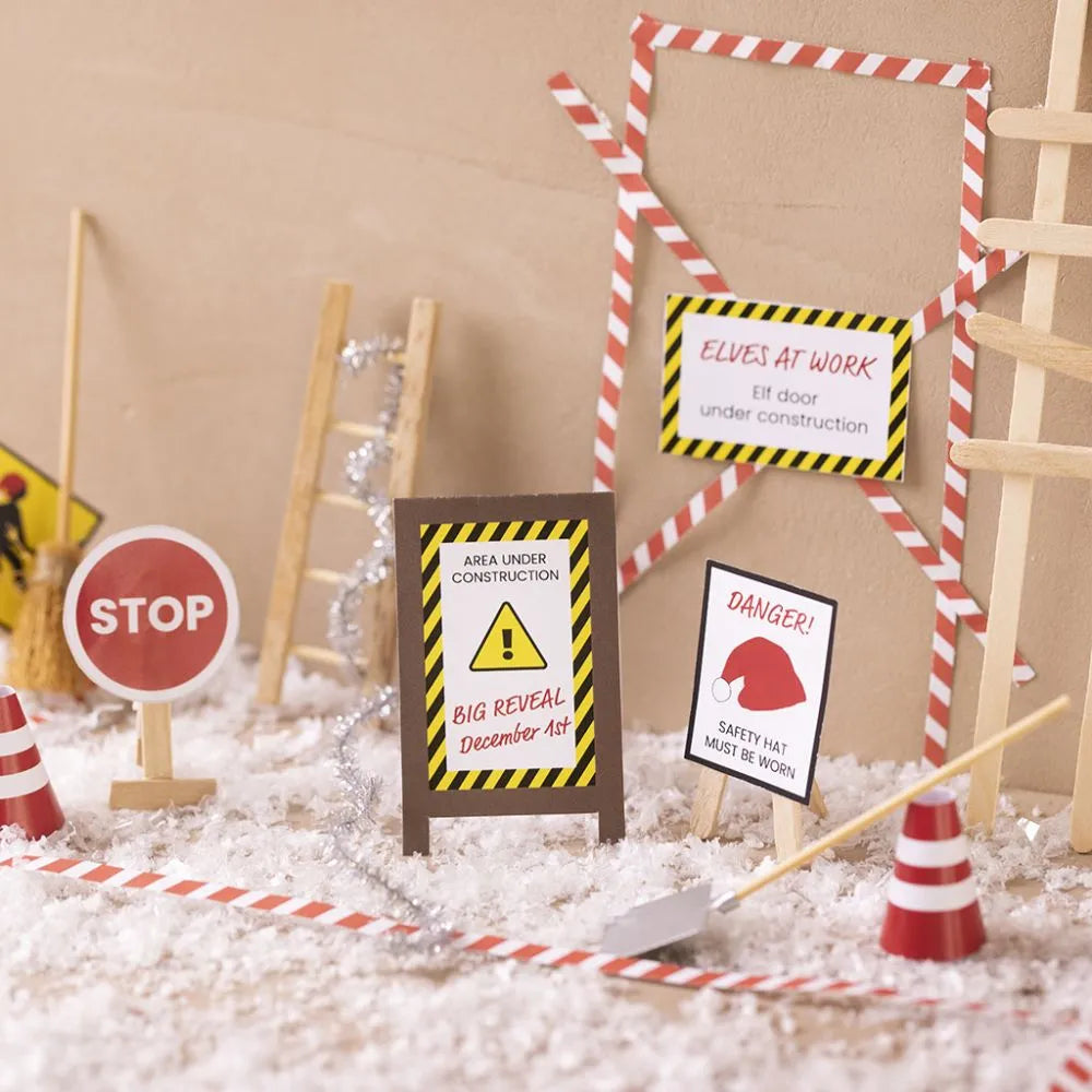 Wichtelzubehör Bastelset Szene Baustelle