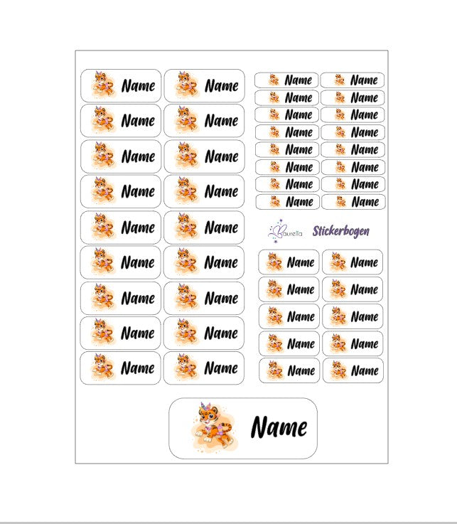 Stickerset Baurelia Tiger 1