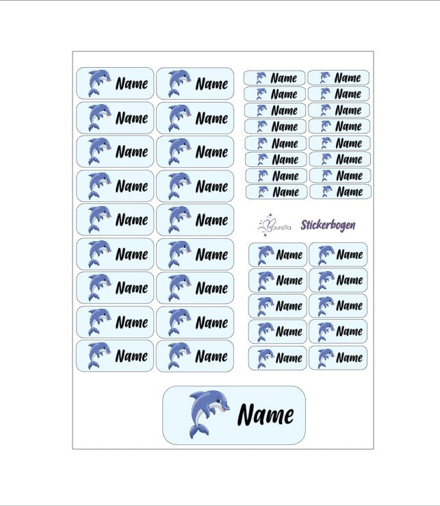 Stickerset Baurelia Delfin 2