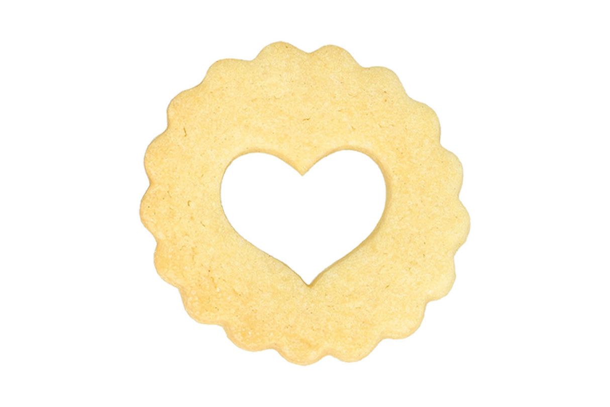 Edelstahl Ausstechform Spitzbub Herz