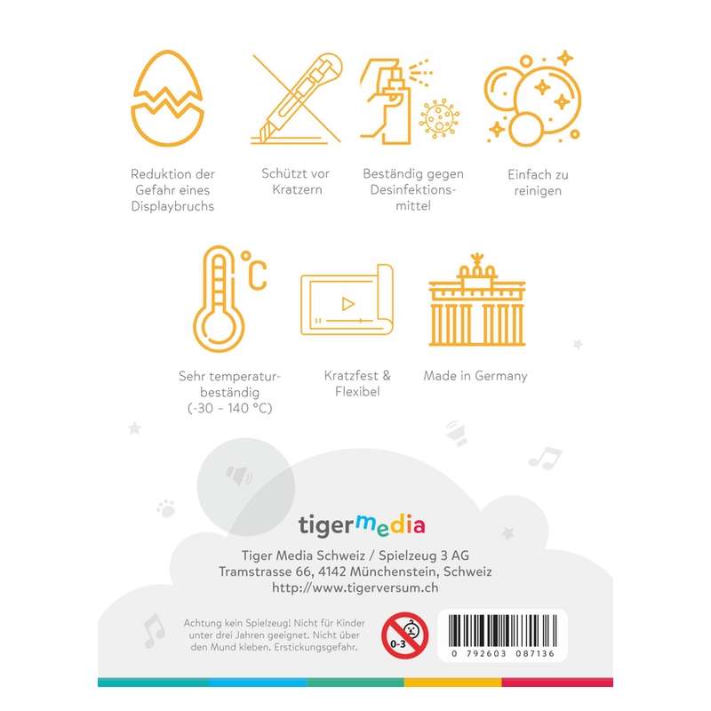 Displayschutz für tigerbox TOUCH