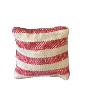 Wichtelzubehör Kissen Gestreift Rot 2 Stück