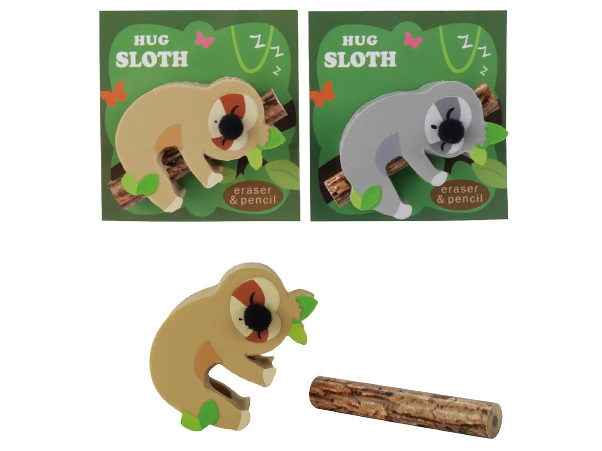 Radiergummi Faultier assortiert